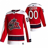 Columbus Blue Jackets Customized Red Adidas 2020-21 Alternate Player Jersey,baseball caps,new era cap wholesale,wholesale hats